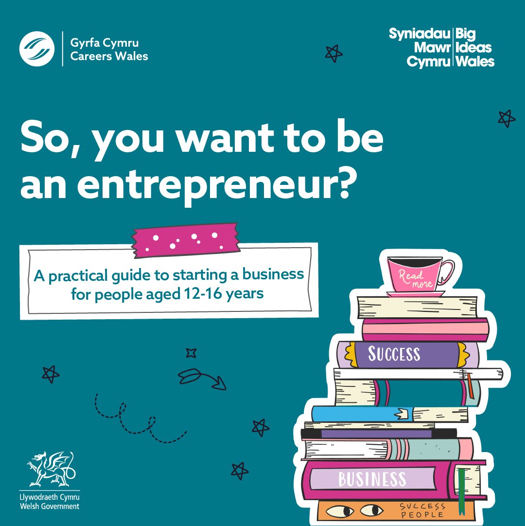 Do you know a young person who wants to be an entrepreneur? 👀

In partnership with <a href="/BigIdeasWales/">Big Ideas Wales</a> and aimed at 12 – 16-year-olds, our exciting new resource offers practical support for young people wanting to set up their own business 😊

businesswales.gov.wales/bigideas/sites…