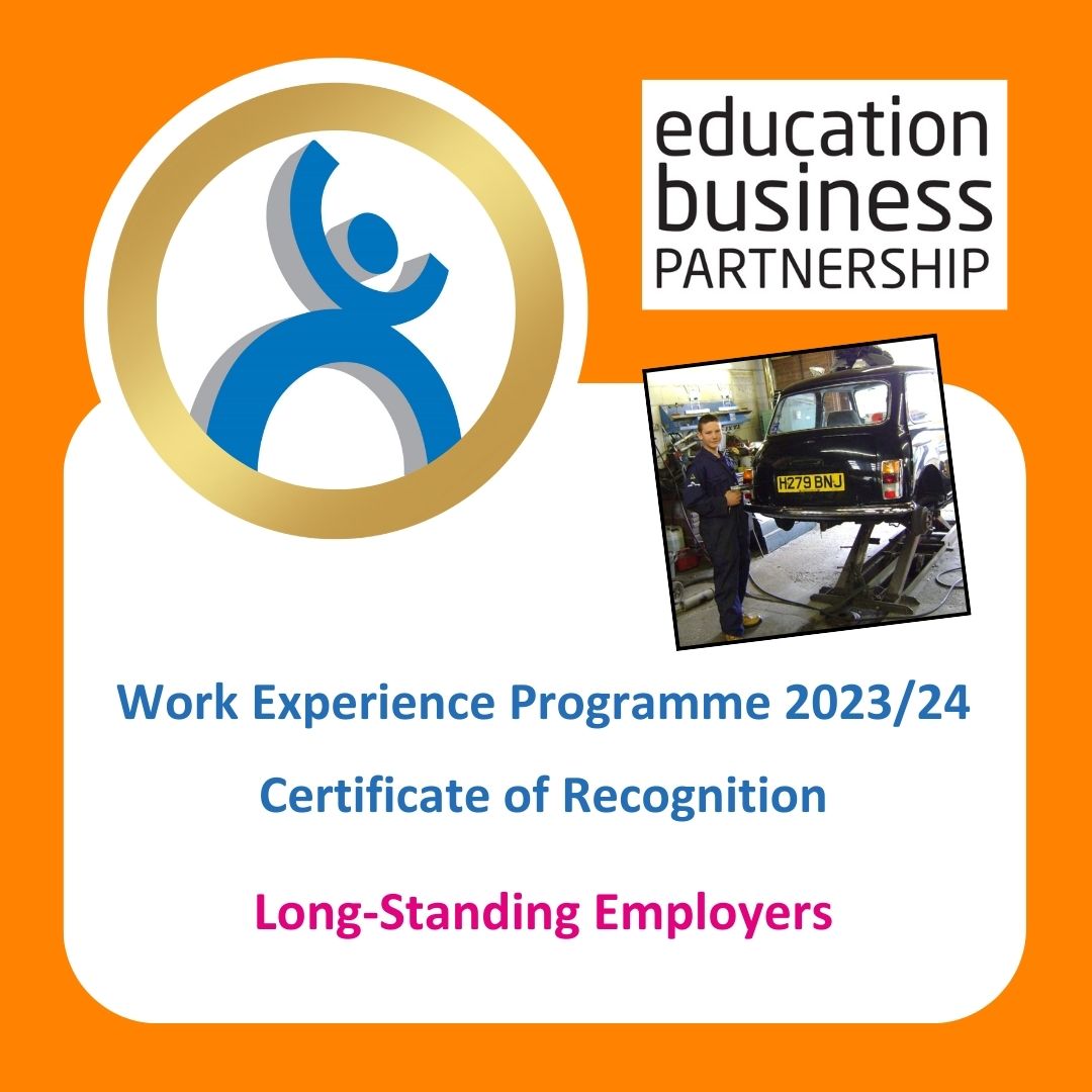 ⭐Employers working consistently to support young people through work experience 👏

<a href="/AshmoleanMuseum/">Ashmolean Museum</a>
Crowthorne Service Centre
<a href="/MotorLuxMazda/">MotorLux Mazda</a> Newbury
Thatcham Tyre &amp; Exhaust
<a href="/marksandspencer/">M&S</a> Reading
Acres of Fun Nursery
<a href="/WHSmith/">WHSmith</a> Newbury
<a href="/sandfordsprings/">Sandford Springs</a>
<a href="/EntertainerToys/">The Entertainer</a> Reading