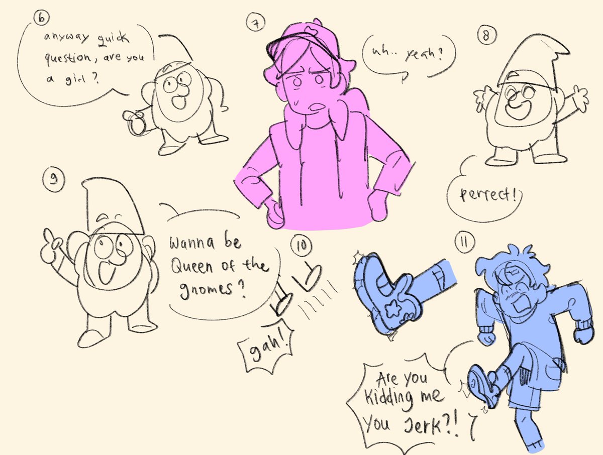 Shitty doodle comic #GravityFallsAu 