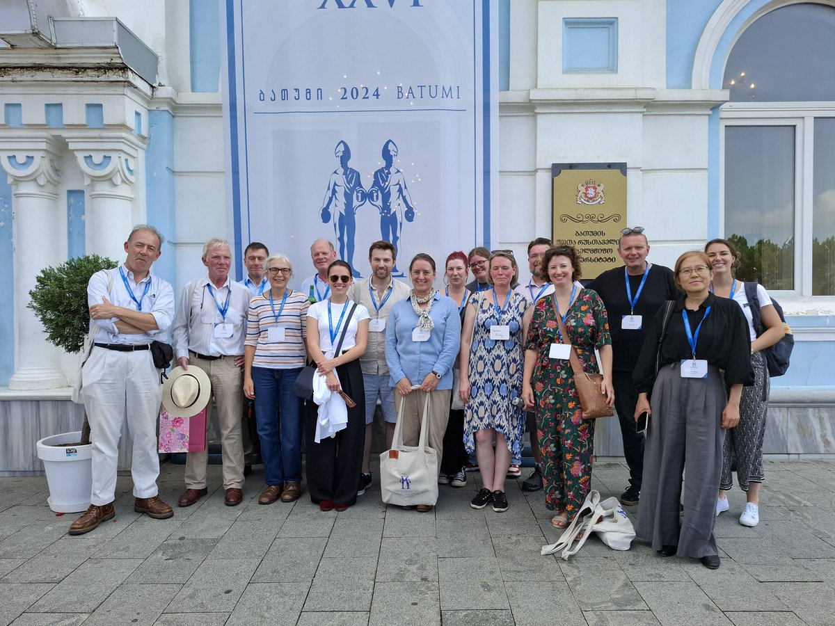 Prof Rob Collins, FSA (@duxbritanniarum) on Twitter photo <a href="/ArchaeologyNCL/">Archaeology at NCL</a> group photo at #Limescongress2024 in Batumi, Georgia. Look at all the happy faces (& maybe partially melted archaeologists)! Thanks to Simon Sulk for photography <a href="/ArchaeologyNCL/">Archaeology at NCL</a> group photo at #Limescongress2024 in Batumi, Georgia. Look at all the happy faces (& maybe partially melted archaeologists)! Thanks to Simon Sulk for photography