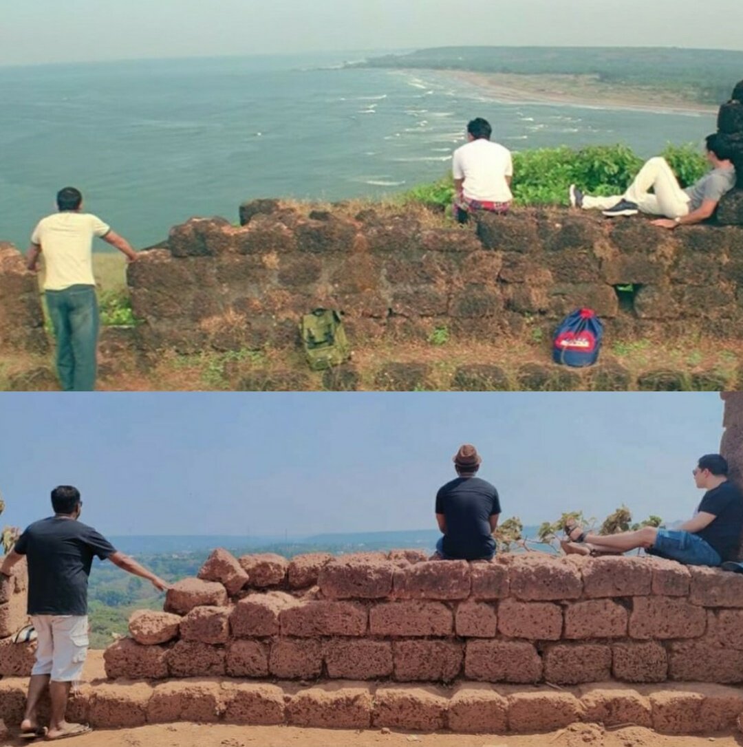 Rinkyy05's tweet photo. Recreating the iconic Dil Chahta Hai moment at Chapora Fort in #Goa! Living the movie magic.
#FridayVibes
#DilChahtaHai #ChaporaFort #FriendshipGoals #Friday
#lifeisgood #Peace #happiness https://t.co/XbVfRYKZdu