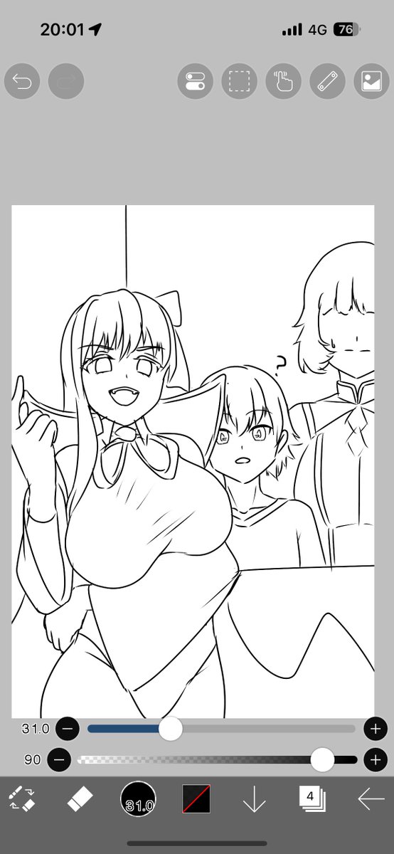 天井で引きそうなので結局描いてる
ドBちゃんはまだわからないこと多いので水着BBちゃんで 