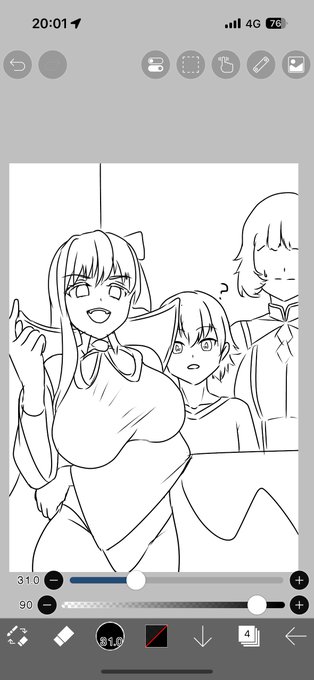 天井で引きそうなので結局描いてる
ドBちゃんはまだわからないこと多いので水着BBちゃんで 