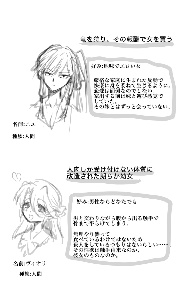 一次 好色キャラ図鑑①