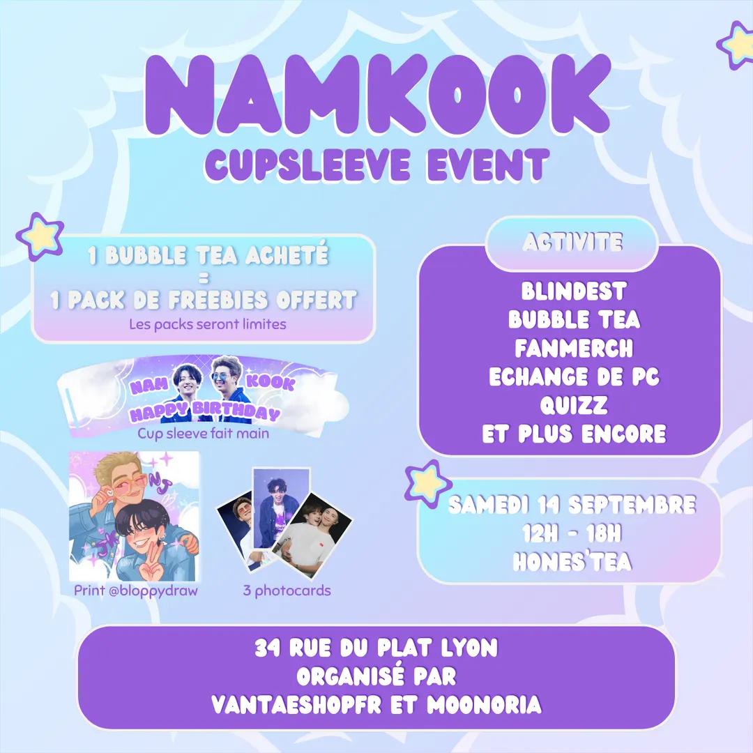 Moony_euphoria's tweet photo. 🩵 EVENT NAMKOOK BIRTHDAY 💜

Rejoignez nous pour fêter l'anniversaire de Namkook avec @vantaeshopfr !

📅 14 septembre, de 12h à 18h
📍 Hones'Tea 34 rue du Plat 

On vous a préparé plein de surprises alors soyez au rendez vous ! https://t.co/wecAbUYtvB