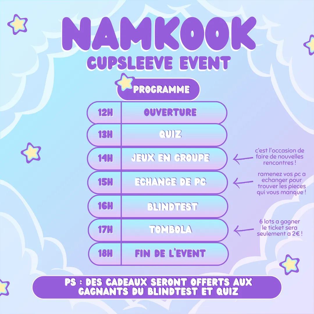 Moony_euphoria's tweet photo. 🩵 EVENT NAMKOOK BIRTHDAY 💜

Rejoignez nous pour fêter l'anniversaire de Namkook avec @vantaeshopfr !

📅 14 septembre, de 12h à 18h
📍 Hones'Tea 34 rue du Plat 

On vous a préparé plein de surprises alors soyez au rendez vous ! https://t.co/wecAbUYtvB