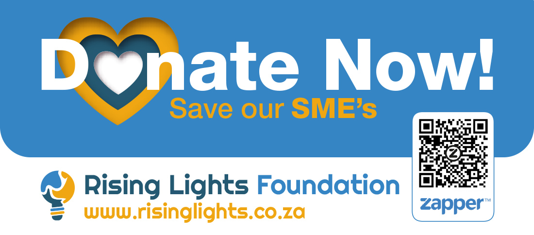 RisingLightsOrg's tweet photo. One small change for man, one Big change for SME kind :-) Join us in changing the world, one community at a time, Donate NOW!
#Entreprenuership #SupportLocal #Donate #SME #BEE #Section18A #SmallBusinessRelief #GiveBack https://t.co/7ouky2mZfT