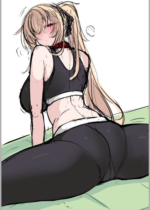 開脚ストレッチ描きたい… 