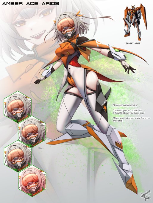  Magical Sentinel Celestial being Amber Ace Arios! Clearing the skies of villains(#34/78) #Gundam #ガンダム #ガンダ娘 