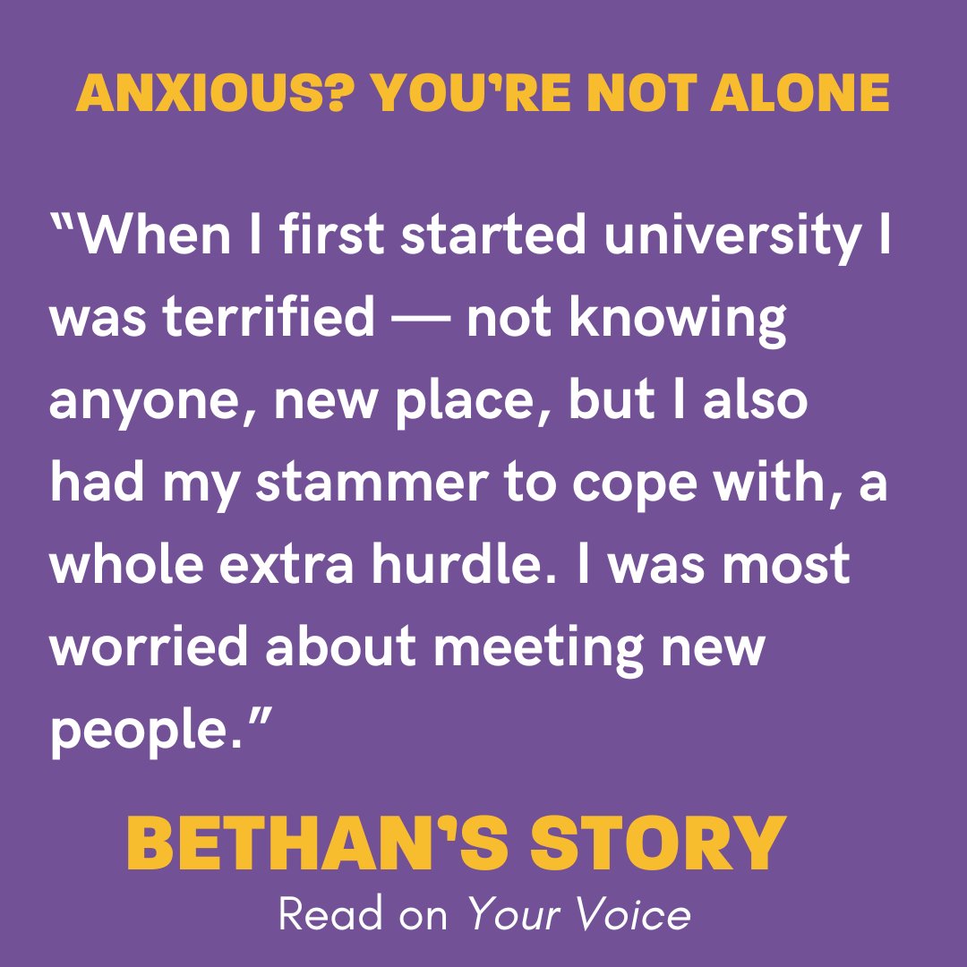 Ahh, September, truly putting the EEK! in Fresher's Week!

Are you a student who stammers and feeling anxious about socialising at university? Have a look at our guide: complete with blogs and experiences from current and former students who stammer (1/3)

stamma.org/get-help/educa…