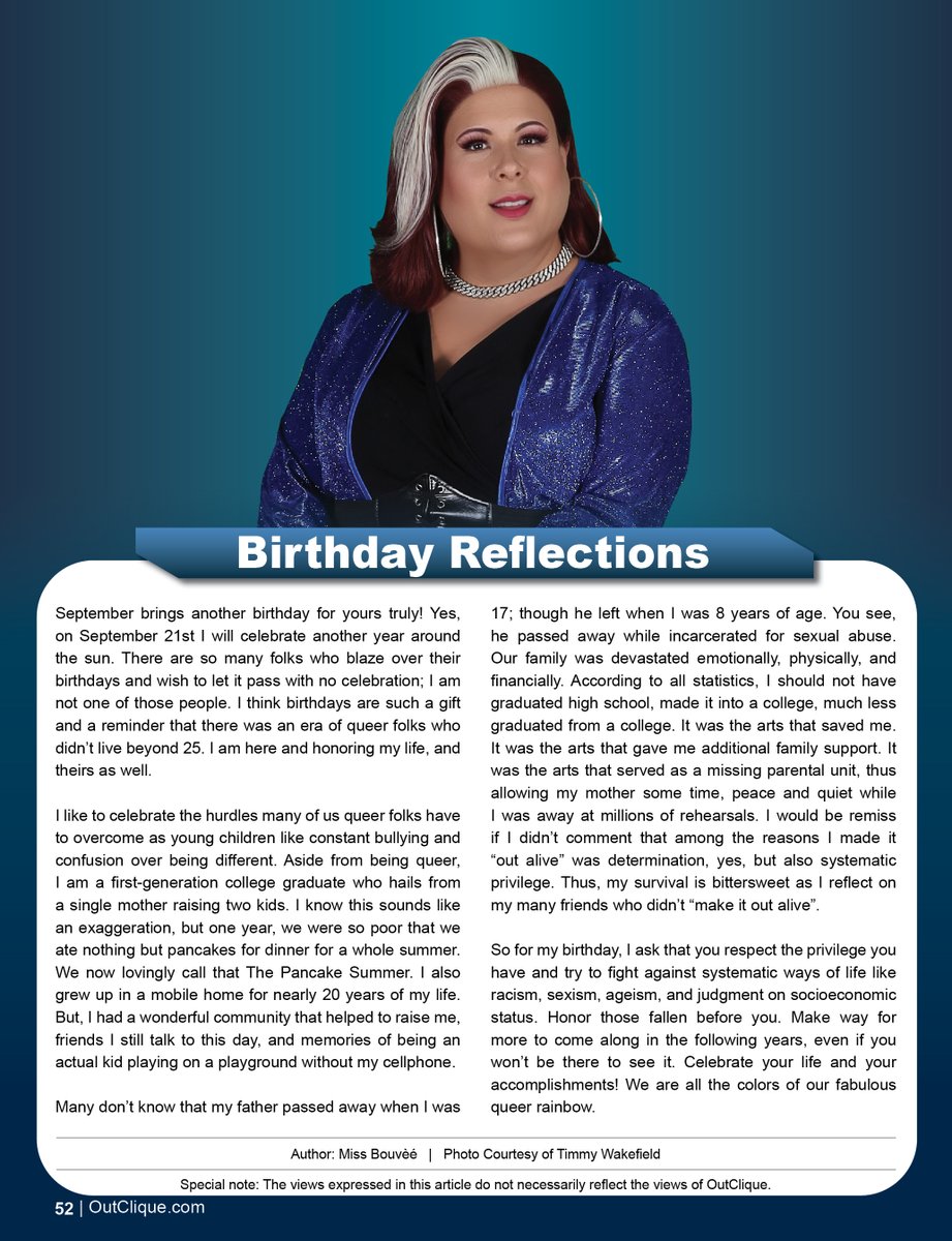 Birthday Reflections
By Miss Bouvèé

OutClique.com/birthday-refle…