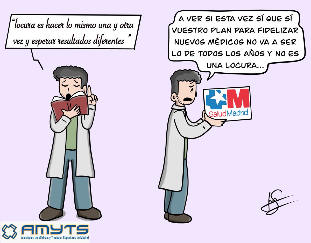AMYTS (@amytsmedicos) on Twitter photo 🎨REALIDADES MÉDICAS CON HUMOR. "Más cura, menos locura", por <a href="/Javsan/">Javier Sánchez🏳️🌈</a>
corporativa.amyts.es/noticias/notic… 🎨REALIDADES MÉDICAS CON HUMOR. "Más cura, menos locura", por <a href="/Javsan/">Javier Sánchez🏳️🌈</a>
corporativa.amyts.es/noticias/notic…
