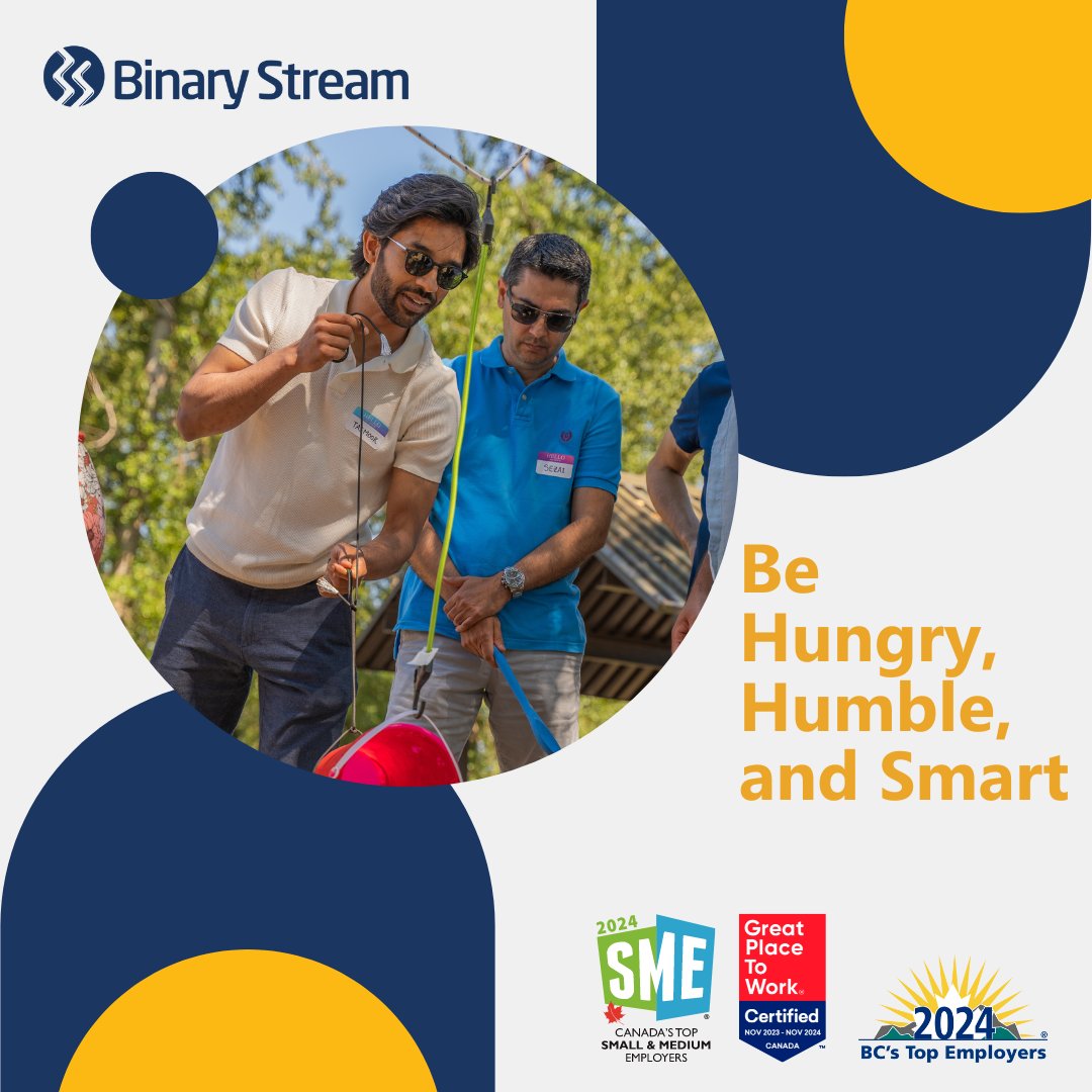 BinaryStream's tweet image. 🚀 At Binary Stream, our team is defined by our values: Integrity, respect, and our commitment to teamwork. We embrace challenges and have a shared hunger for excellence. Staying hungry, humble, and smart is what sets us apart. If you’re ready to reach new heights, apply today!✨