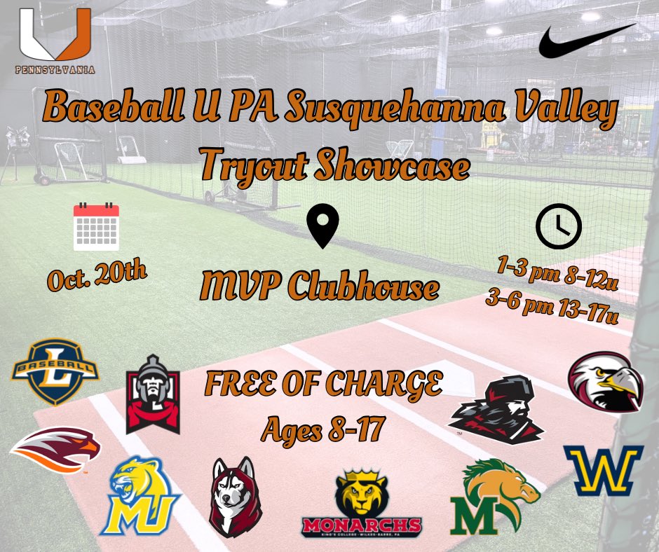 Tryouts for BUPA SV are live!

• 2025 summer teams
• Free showcase
• 10 college coaches in attendance (Bloomsburg, East Stroudsburg, Lock Haven, Mansfield, Susquehanna, Misericordia, Wilkes, Lycoming, Marywood, King’s)

Register using the link below!

mikeguy.typeform.com/to/mO8XToju?ty…