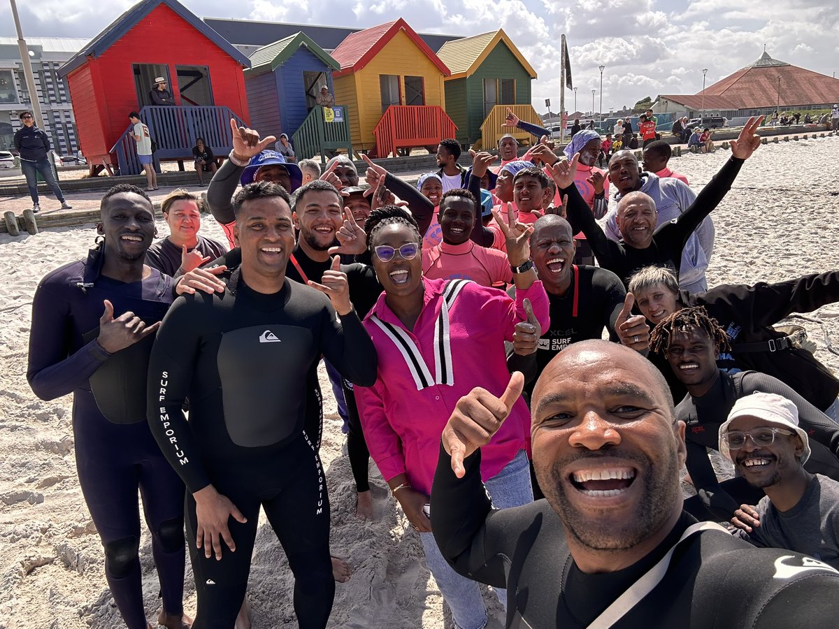 ricardomackenzi's tweet photo. Partnering with @WavesforChange, we at @WCGovCas are turning our words into action!

Not only did we sign the MoU to develop our #surftherapy coaches for our @WesternCapeGov MoD centres,but we also had the opportunity to ride the waves ourselves! 🏄‍♂️🏄‍♀️🌊

Thanks #WavesForChange https://t.co/Z0wkLlg1Tm