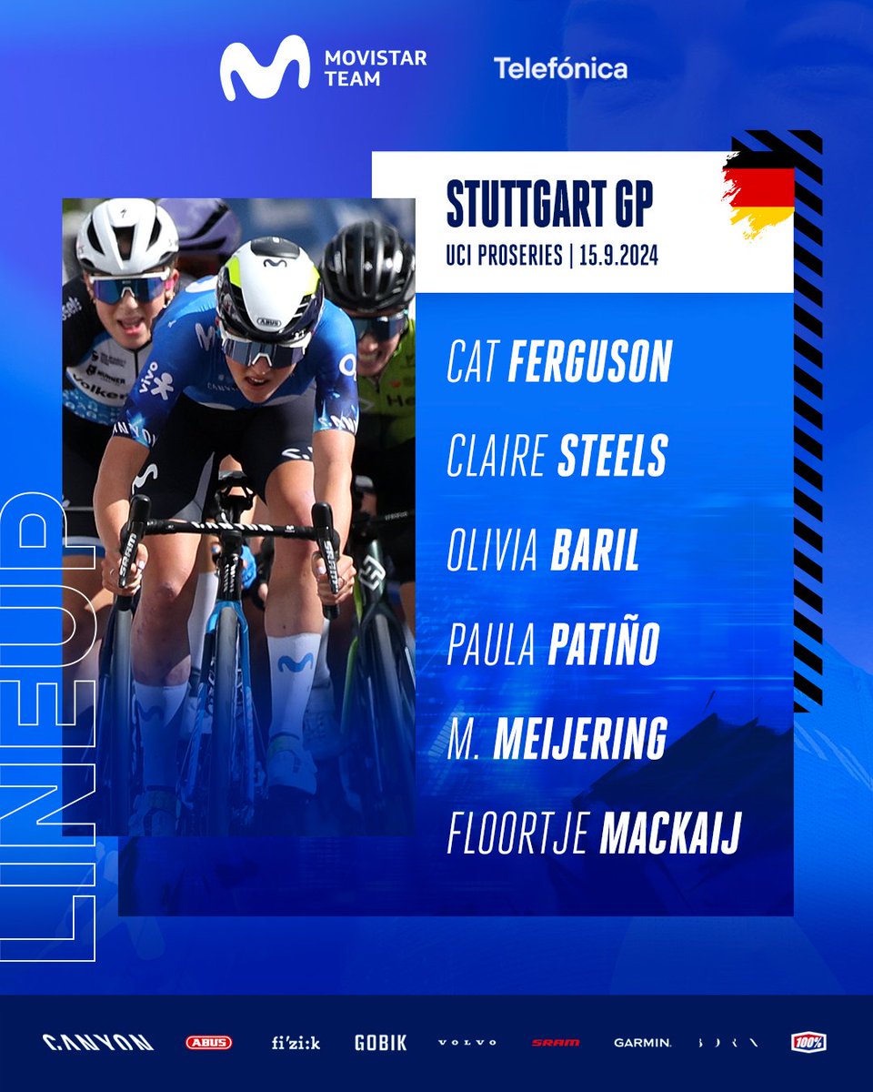 LaRuedaColombia's tweet image. #GPStuttgart🇩🇪🚴🏻‍♂️
#CiclismoFemCol🇨🇴🚴‍♀️

La ciclista antioqueña @paulapb291 de @Movistar_Team disputará este 15 de septiembre el GP Stuttgart en territorio alemán.