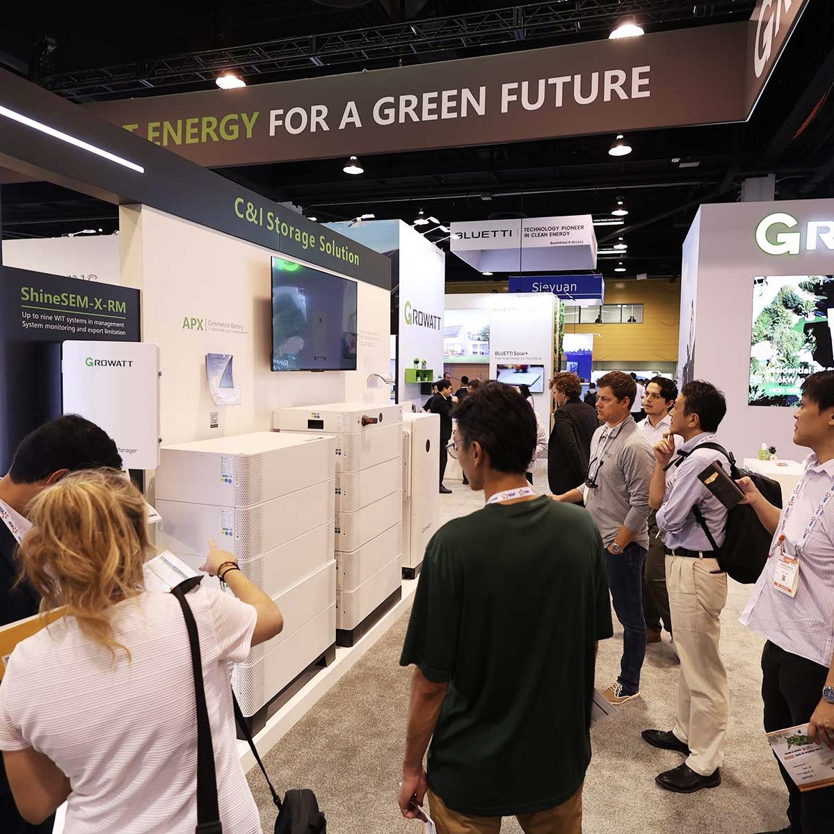 GrowattInverter's tweet photo. RE+ 2024 was a resounding success! Thank you to everyone who visited our booth! Together, we're building a brighter, more sustainable future. See you next year at RE+ 2025! #REPlus24 #GrowattUSA #CleanEnergy #SolarPower #GrowattInverter #EnergyTransition #EnergyStorage #SolarExpo https://t.co/WB90Cc9vJo