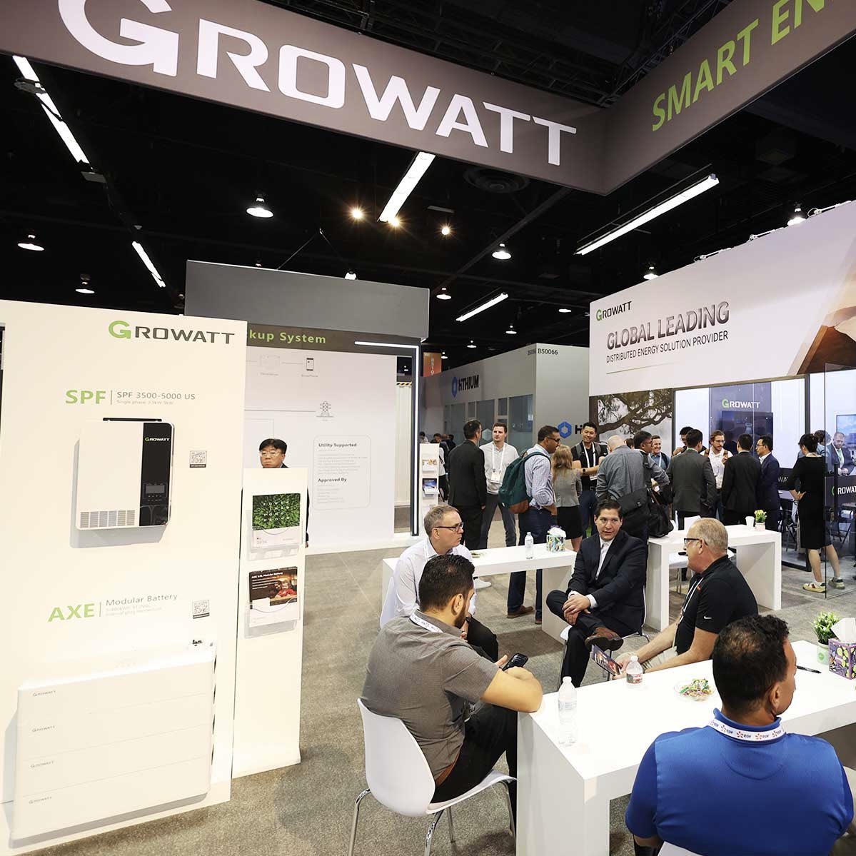 GrowattInverter's tweet photo. RE+ 2024 was a resounding success! Thank you to everyone who visited our booth! Together, we're building a brighter, more sustainable future. See you next year at RE+ 2025! #REPlus24 #GrowattUSA #CleanEnergy #SolarPower #GrowattInverter #EnergyTransition #EnergyStorage #SolarExpo https://t.co/WB90Cc9vJo