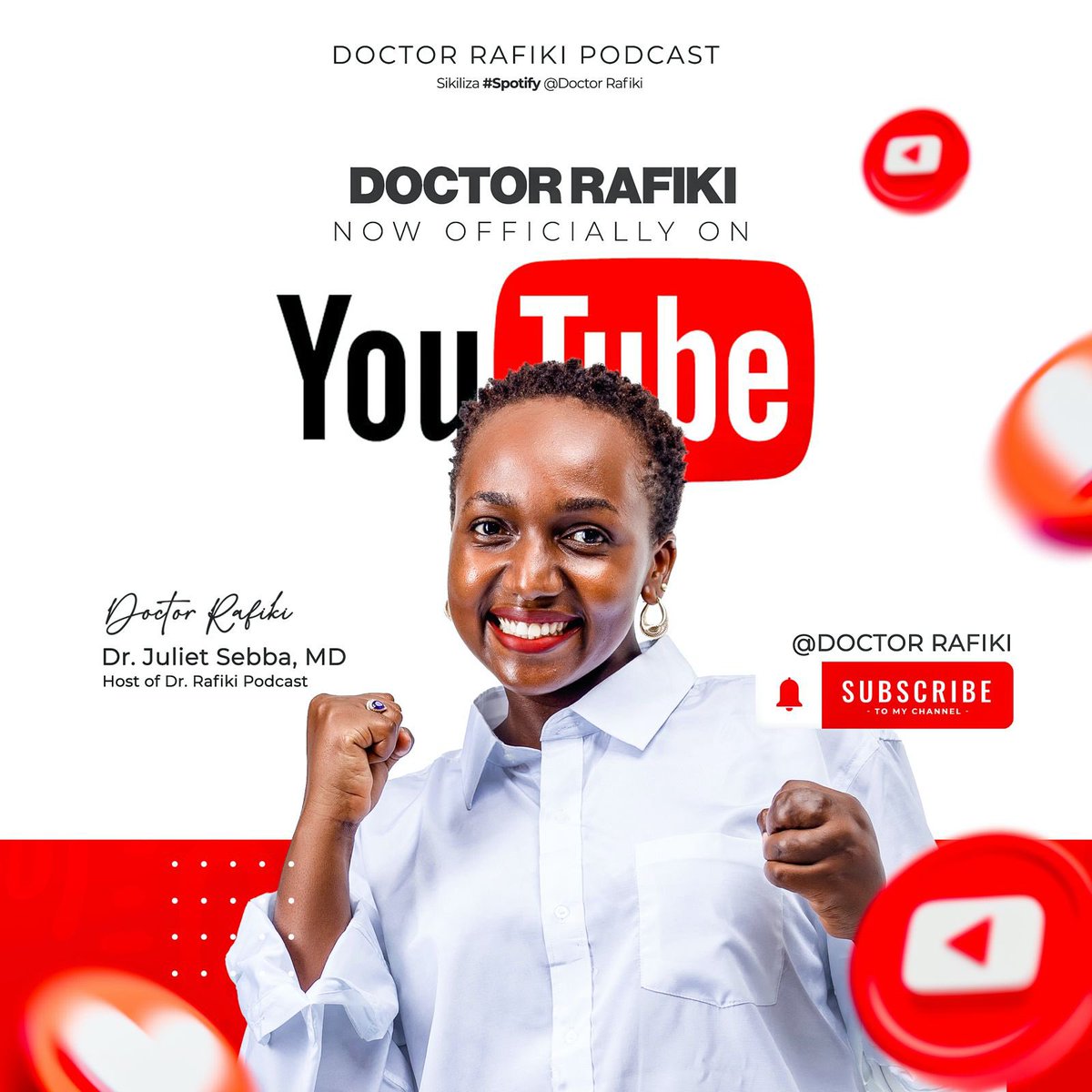 Tunashukuru kwa kutembea nasi na kutupa maoni jinsi ya kuboresha huduma ya elimu ya afya kwa jamii.

Moja ya maoni ilikua ni kuwa na YouTube kwani sio wote wanaweza kutumia Spotify kusikiliza. 

<a href="/drrafiki/">Dr.Rafiki</a> imekusikia na imefanya  ✅

Subscribe and share!

youtube.com/@doctorrafiki?…