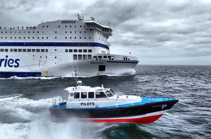 Safehaven Marine Delivers their 61st Pilot Boat, "Punta Do Cruceiro," to the Port of Ferrol. Powered by twin Volvo D13 engines, Punta Do Cruceiro delivers an impressive yet economical operational speed of 24.5 knots, ensuring reliable and efficient performance.