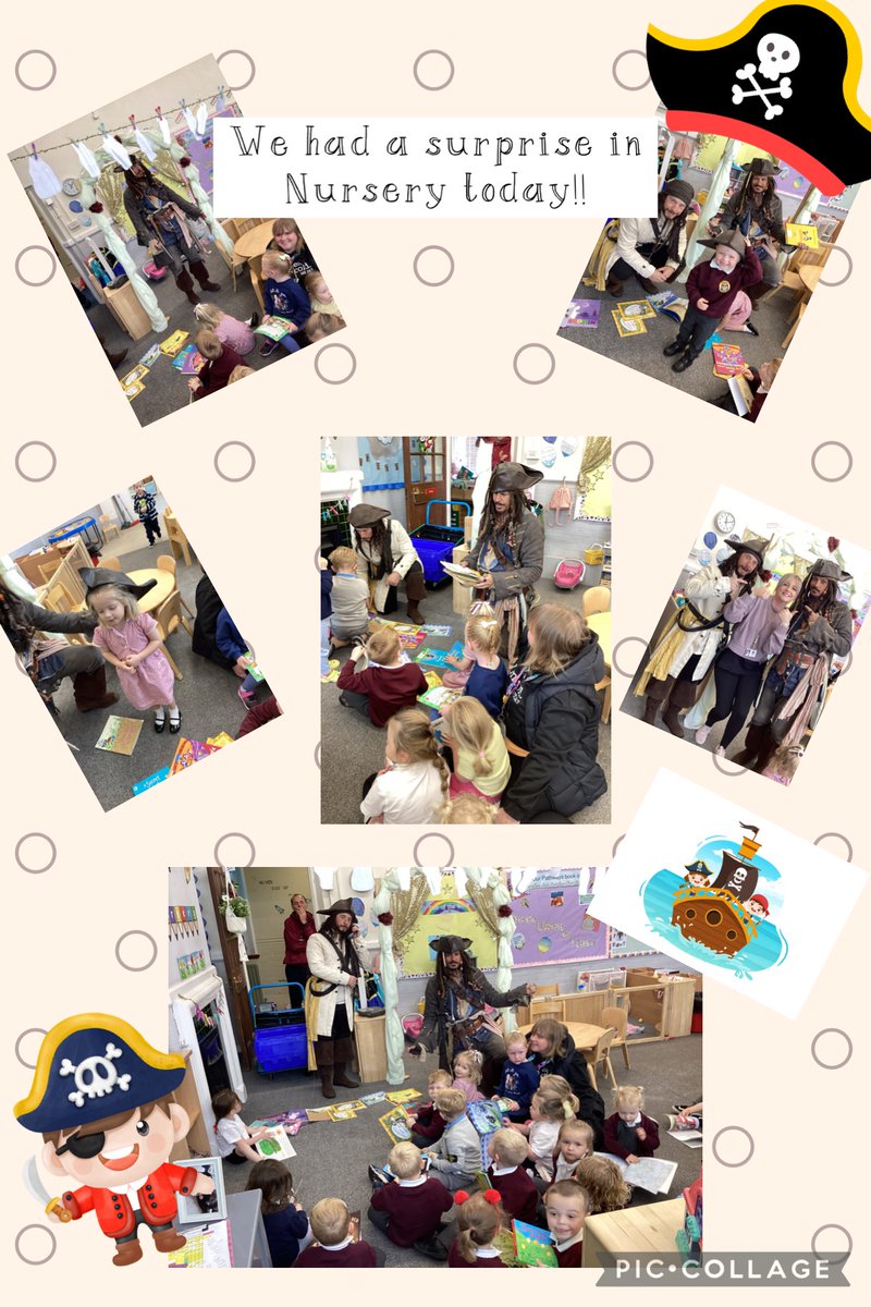 Elton Primary School & Nursery (@eltonprimary) on Twitter photo ‘Ooohh ahhh me hearties’ what a lovely surprise Nursery have had today Jack Sparrow and his fellow pirate came to visit. We would like to thank them for the lovely books they gave to us…. We cannot wait to read them 😊🏴☠️🏴☠️ #PassionForLearning <a href="/P4LCheshire/">Passion for Learning</a> ‘Ooohh ahhh me hearties’ what a lovely surprise Nursery have had today Jack Sparrow and his fellow pirate came to visit. We would like to thank them for the lovely books they gave to us…. We cannot wait to read them 😊🏴☠️🏴☠️ #PassionForLearning <a href="/P4LCheshire/">Passion for Learning</a>