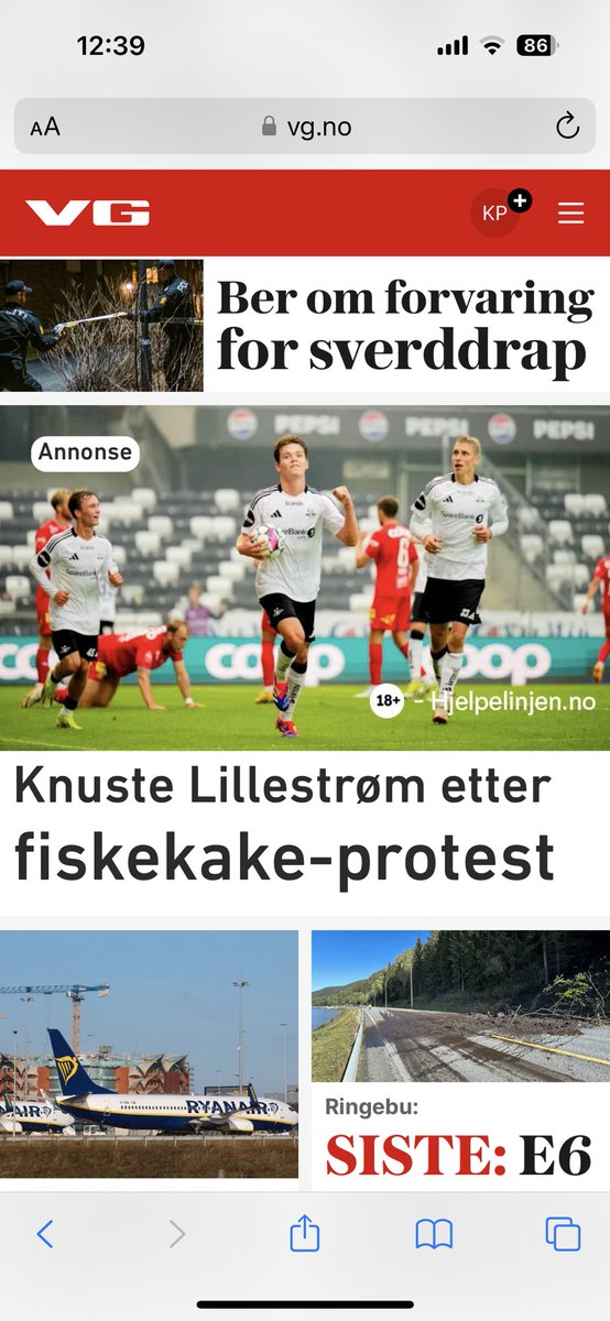 Kim Rud Petersen (@kimrudpetersen) on Twitter photo Reklame på forsiden av VG for <a href="/NorskTippingAS/">Norsk Tipping AS</a> , der Sverre Nypan fra <a href="/RBKfotball/">Rosenborg Ballklub</a> er frontfigur. Til opplysning er Nypan kun 17 år gammel, så jeg spør igjen <a href="/lottstift/">Lotteri- og stiftelsestilsynet</a>: Hva er straffen for at et norsklisensiert spillselskap benytter barn under 18 år i sin markedsføring? Reklame på forsiden av VG for <a href="/NorskTippingAS/">Norsk Tipping AS</a> , der Sverre Nypan fra <a href="/RBKfotball/">Rosenborg Ballklub</a> er frontfigur. Til opplysning er Nypan kun 17 år gammel, så jeg spør igjen <a href="/lottstift/">Lotteri- og stiftelsestilsynet</a>: Hva er straffen for at et norsklisensiert spillselskap benytter barn under 18 år i sin markedsføring?