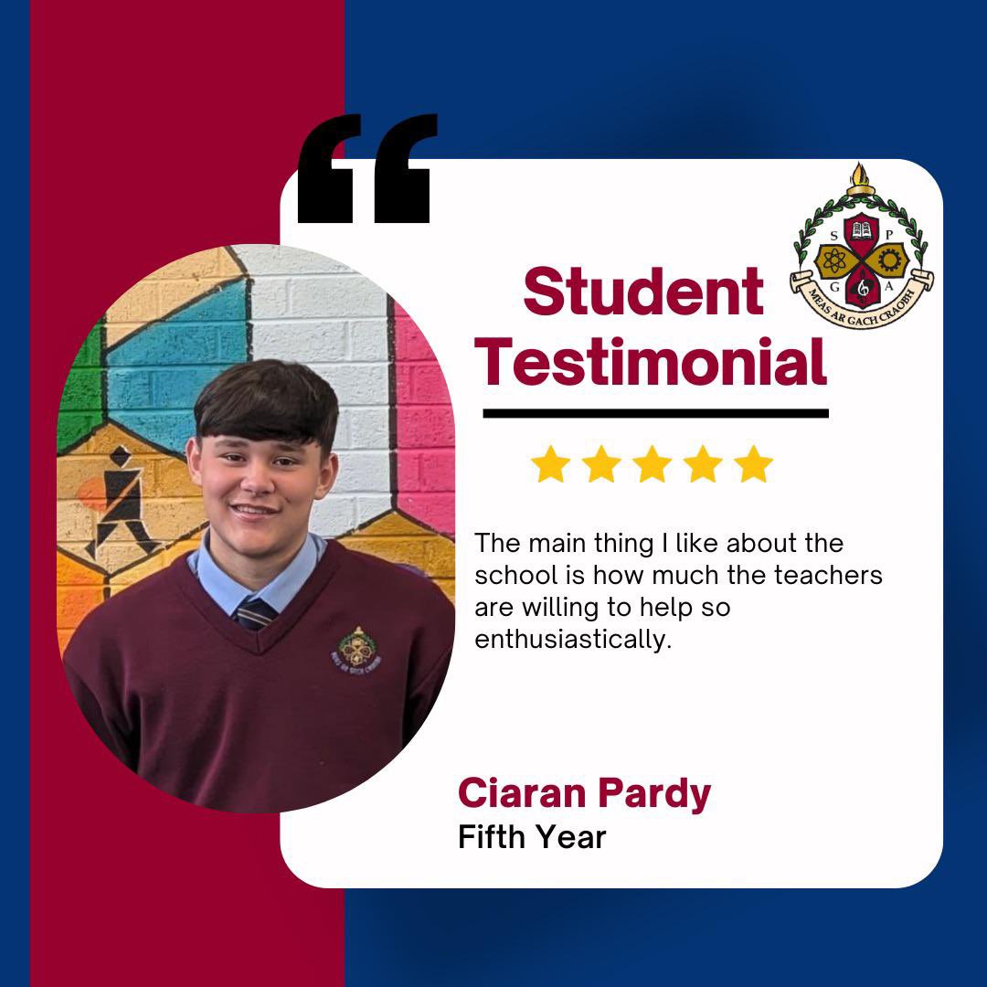 mayfieldcs's tweet photo. Here’s what our Fifth Year students have to say about their experience at our school! 🎓✨

Don't forget—our Open Night is just 5 days away! Join us on Tuesday, September 17th, from 6-8 PM to see what makes our school special. All are welcome! 🙌
#OpenNight #WhatOurStudentsSay https://t.co/Px6IjWj3yV