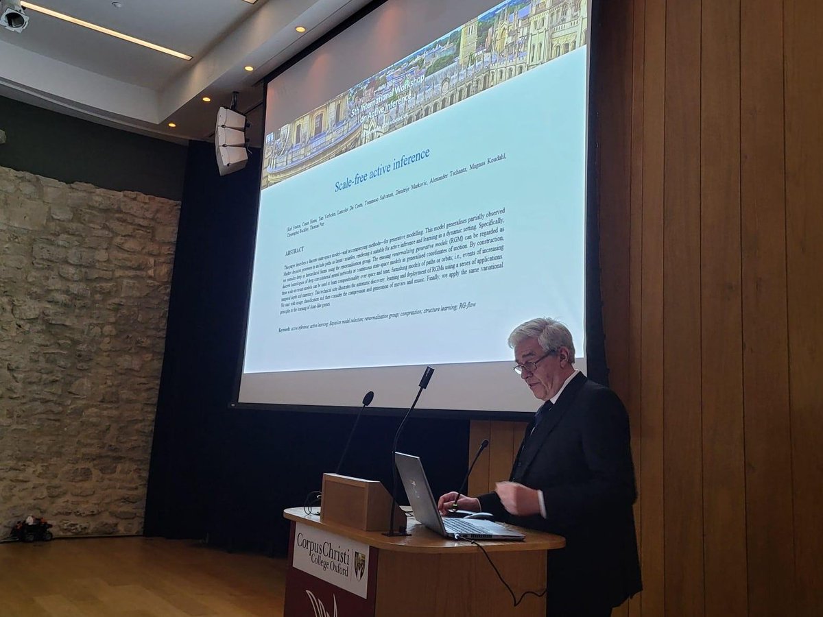 We finish with the inspiring talk from Prof. Friston

Scale-free Active Inference! 😯

Now we can go home and think about all the new ideas and directions.