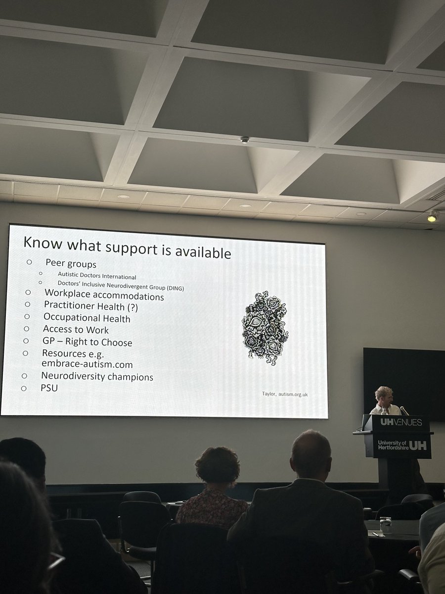 A very informative&amp;thought provoking session by Daniel Davies- ‘Experiences of a late identified ND psychiatry trainee&amp;researcher’ ⁦⁦<a href="/NHSHEE_EoE/">NHSE Workforce, Training and Education – EoE</a>⁩ Trainer event ⁦<a href="/rcpsych/">Royal College of Psychiatrists</a>⁩ ⁦<a href="/AconwayM/">Anna Conway Morris 🇬🇧🇪🇺🔶🌈</a>⁩ ⁦<a href="/dr_v_agarwal/">Vivek Agarwal</a>⁩ ⁦<a href="/DrEstherSabel/">Esther Sabel</a>⁩ ⁦⁦⁦<a href="/HJohnson2FSD/">Dr Helen Johnson</a>⁩