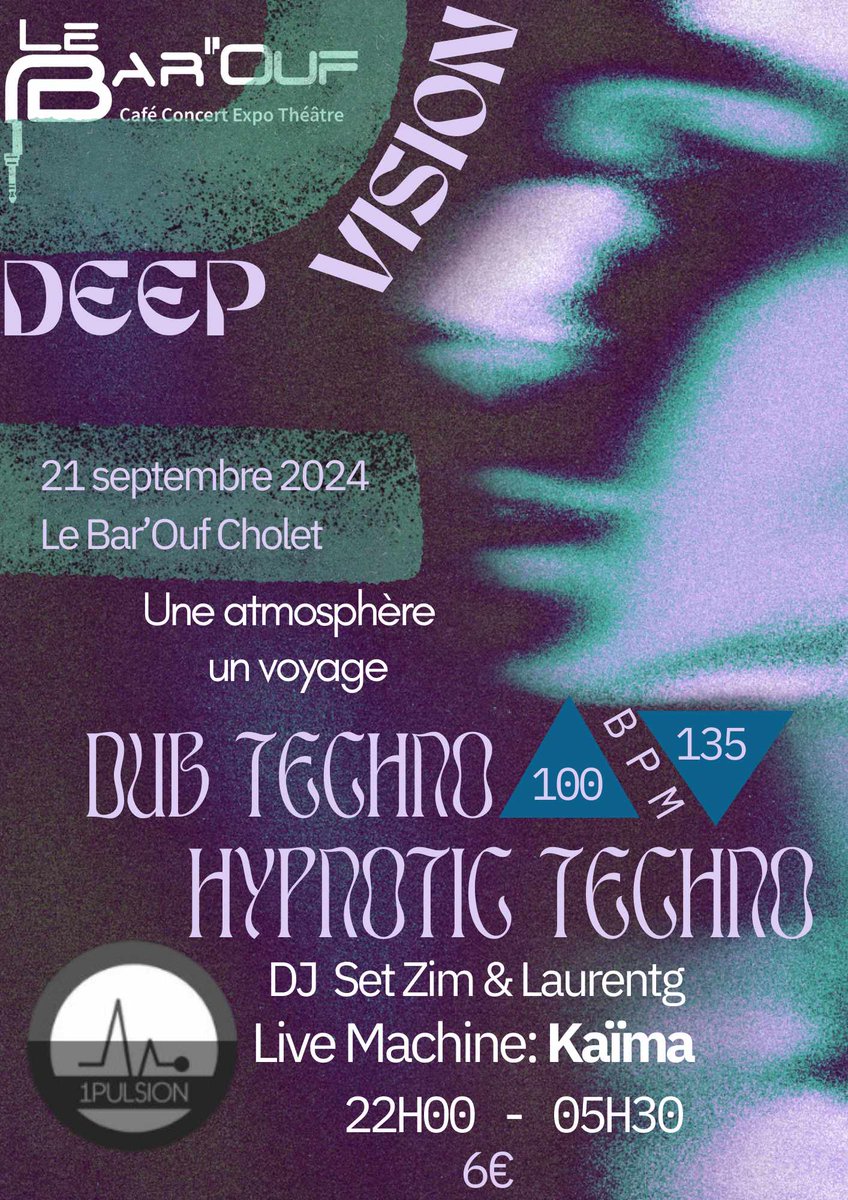 kaimaproject's tweet photo. Hey yo ! 🖖
Prochaine date le 21.09 au Bar'Ouf #Cholet ! https://t.co/cf7xCyOBlp