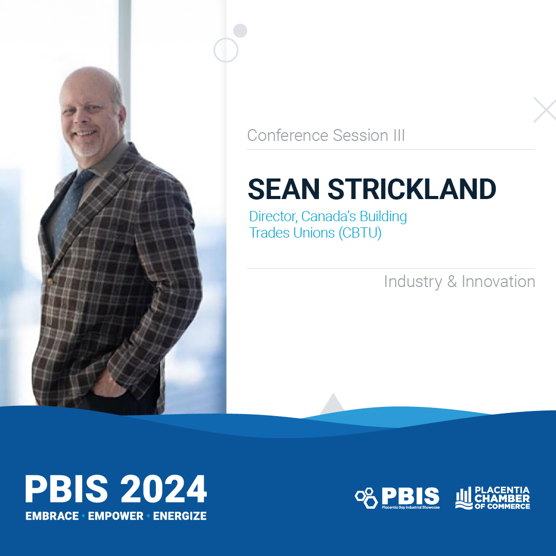 We are honored to announce Sean Strickland, Executive Director of Canada’s Building Trades Unions (CBTU), as one of the speakers for Conference Session III: Industry &amp; Innovation at PBIS 2024! 🎉 

#PBIS2024