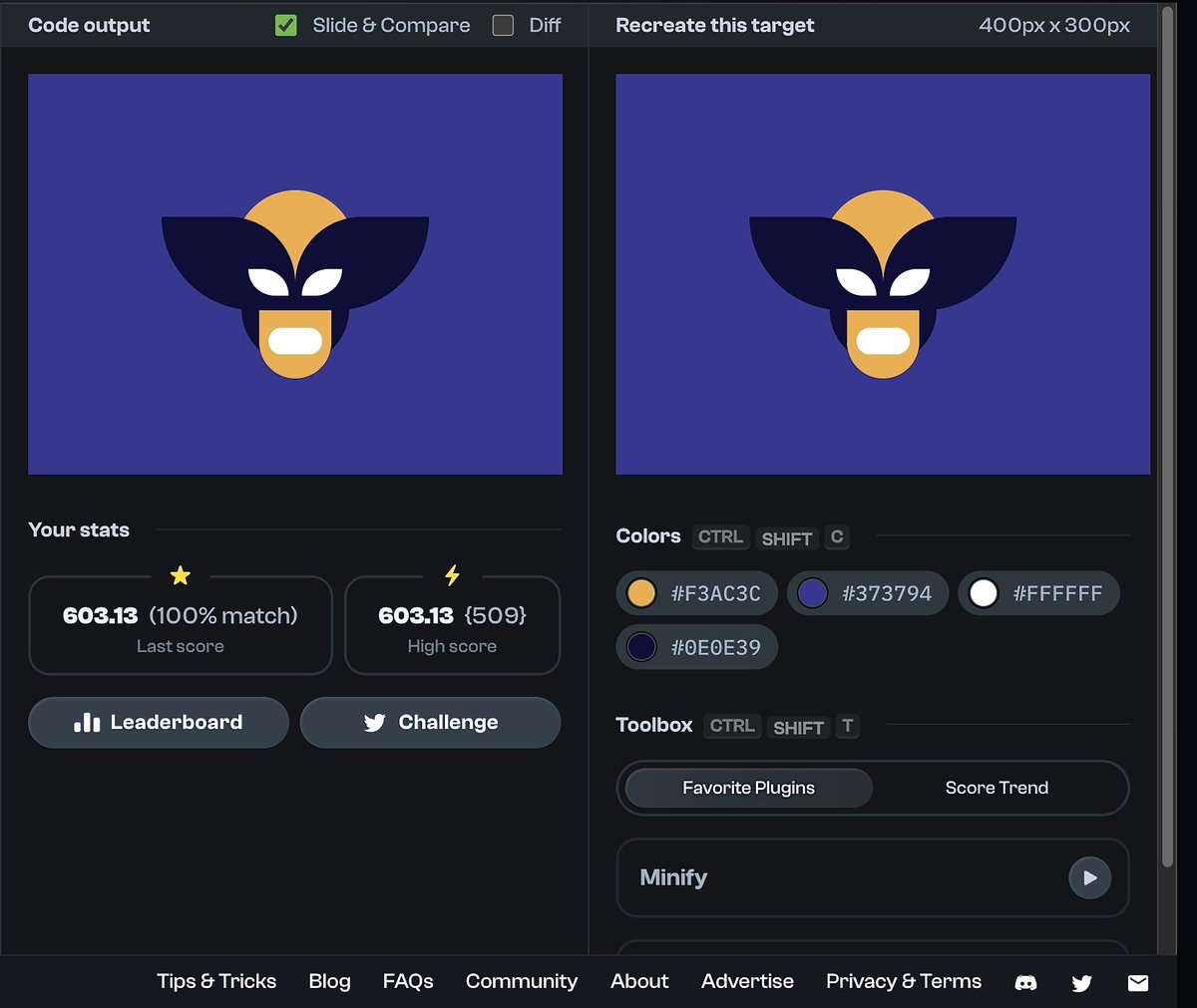 nwoye_ezekiel's tweet image. CSS Battle Challenge #7 🚀
Ranked 62nd globally for this one. We’re making progress!
100% match or nothing! 🙅🏽♂️
Here's the link to the challenge: cssbattle.dev/play/203
#CSS #CSSBattle