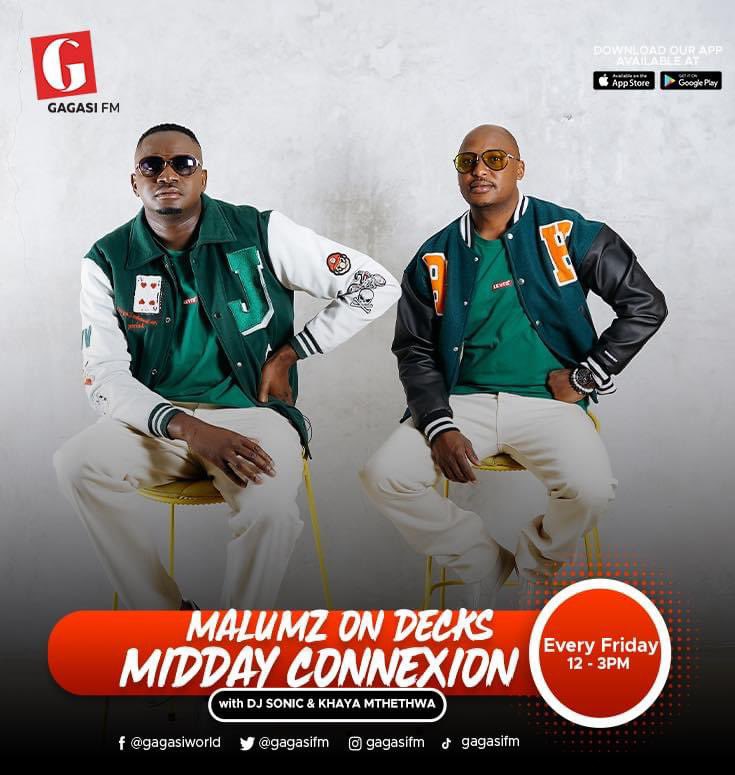 gagasifm's tweet photo. The Connexion Mix - ποΈ
Friday Mix - Malumz On Decks π₯π₯π₯
#ConnexionMix
#TGIFMix
#MiddayConnexion
#GagasiFM https://t.co/VOqlrLjPFL