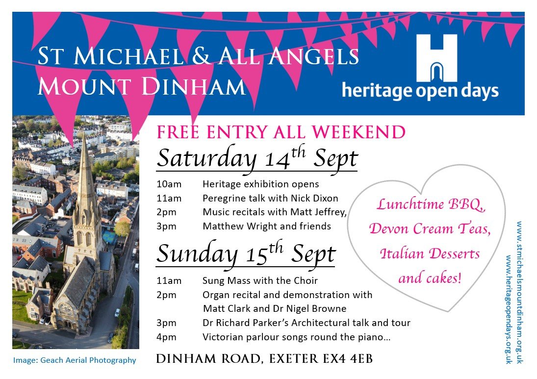 Lucy Browne Genealogy (@lucybrowne63) on Twitter photo Heritage Open Days this weekend in Exeter <a href="/StMikes_Exeter/">StMichaelsExeter</a>! Something for everyone (sung mass, cream teas, parlour songs, architectural and organ tours, recitals, more sung masses, friendly chat, dogs welcome) <a href="/heritageopenday/">Heritage Open Days</a> <a href="/churchofengland/">The Church of England</a> #localhistory Heritage Open Days this weekend in Exeter <a href="/StMikes_Exeter/">StMichaelsExeter</a>! Something for everyone (sung mass, cream teas, parlour songs, architectural and organ tours, recitals, more sung masses, friendly chat, dogs welcome) <a href="/heritageopenday/">Heritage Open Days</a> <a href="/churchofengland/">The Church of England</a> #localhistory