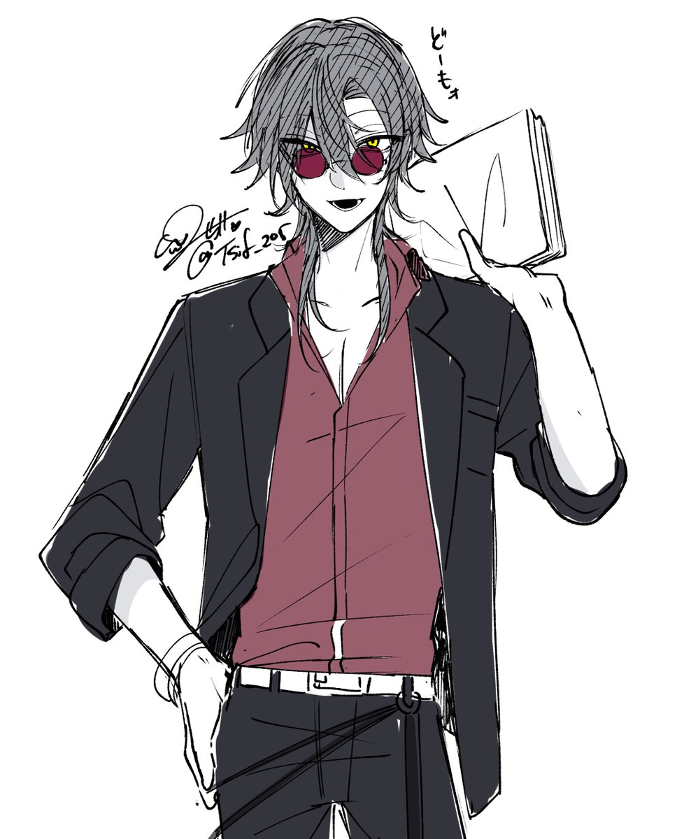 オニーサン落書き(IDは卓垢のやつ) 