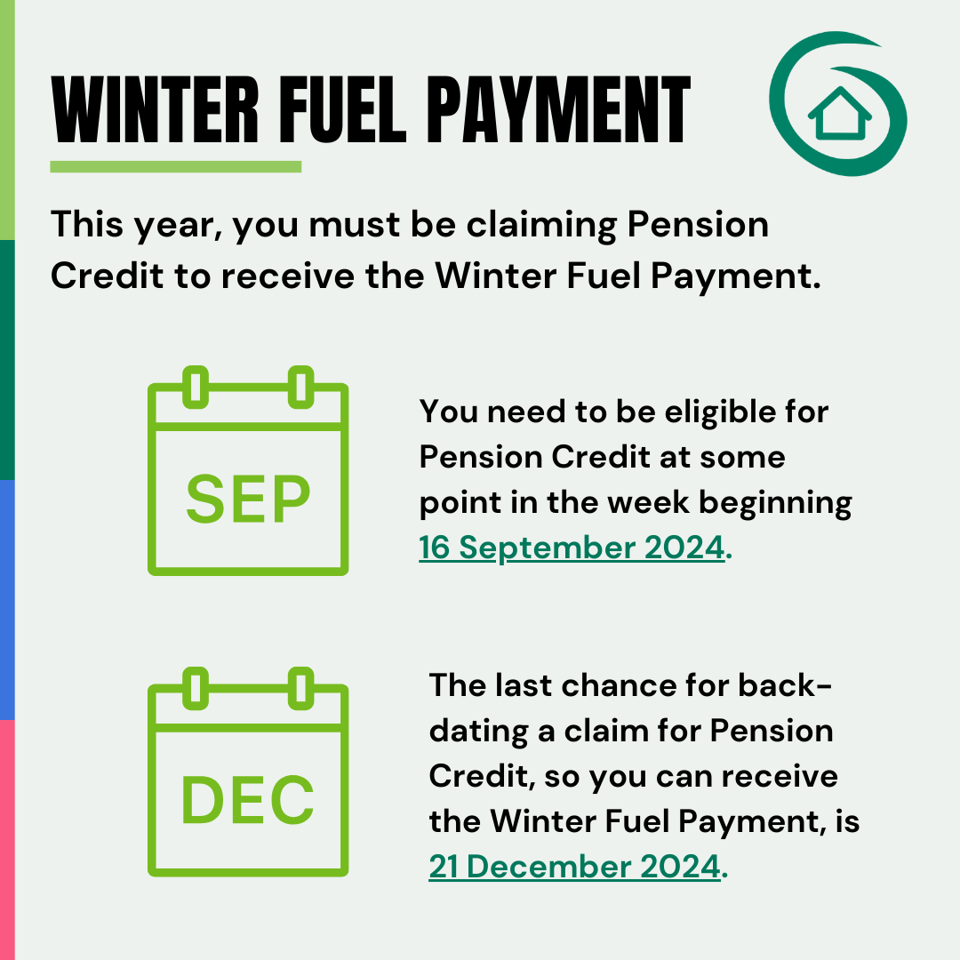 This year, you will need to claim #PensionCredit to receive other support, such as the Winter Fuel Payment.

The last chance for backdating a claim for Pension Credit, so you can receive the Winter Fuel Payment, is 21 Dec 2024. 

Check your eligibility: 
gov.uk/winter-fuel-pa…