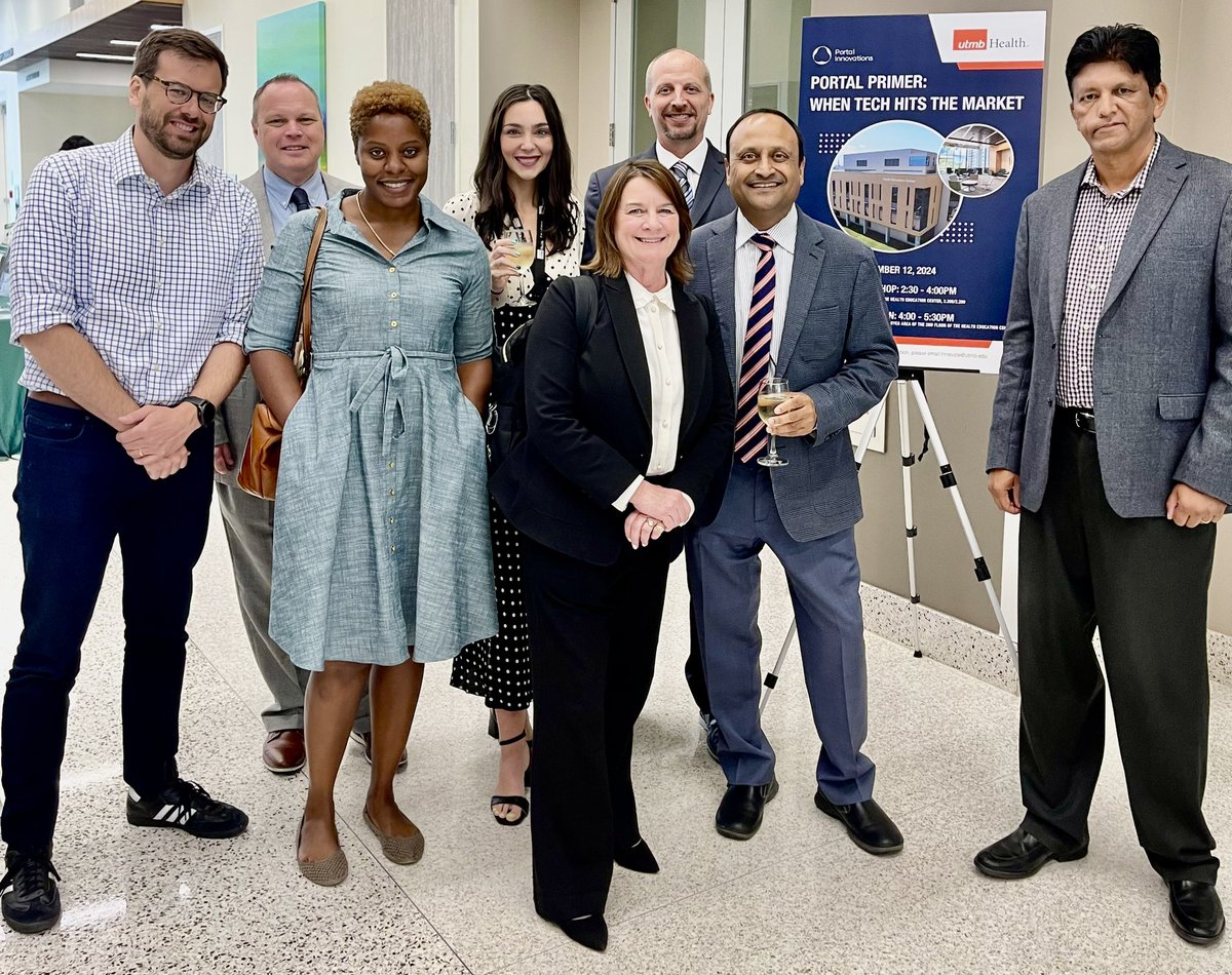 gupta__vineet's tweet photo. Great turnout yesterday as #UTMBInnovations team hosted @portalinno for a hands-on workshop on #biotech #comercialization and #startup #fundraising.
Special shoutout to SteveLehmann MoniqueKnighten & NancyTyrrell for leading this partnership with @utmbhealth. So many new #innovators in the audience. π
@UTMBinnovations