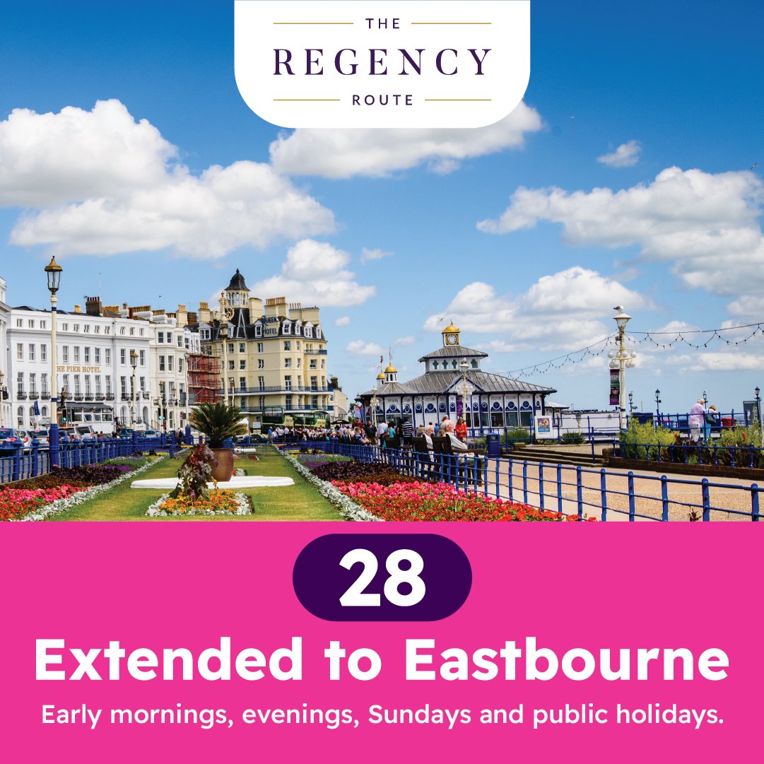 Our September service updates are now in effect, including an exciting extension to Regency route 28! Visit our website to view information, timetables and plan your next journey with us.
buses.co.uk/Sept