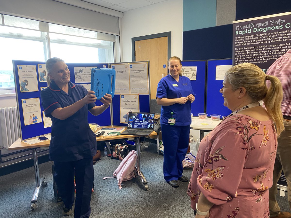 We have a stall showing how paincheck  can improve the diagnosis of pain in parents with dementia using AI to recognise micro expressions indicative of pain .#WorldPatientSafetyDay <a href="/CAVUHB/">CardiffandVale UHB</a>