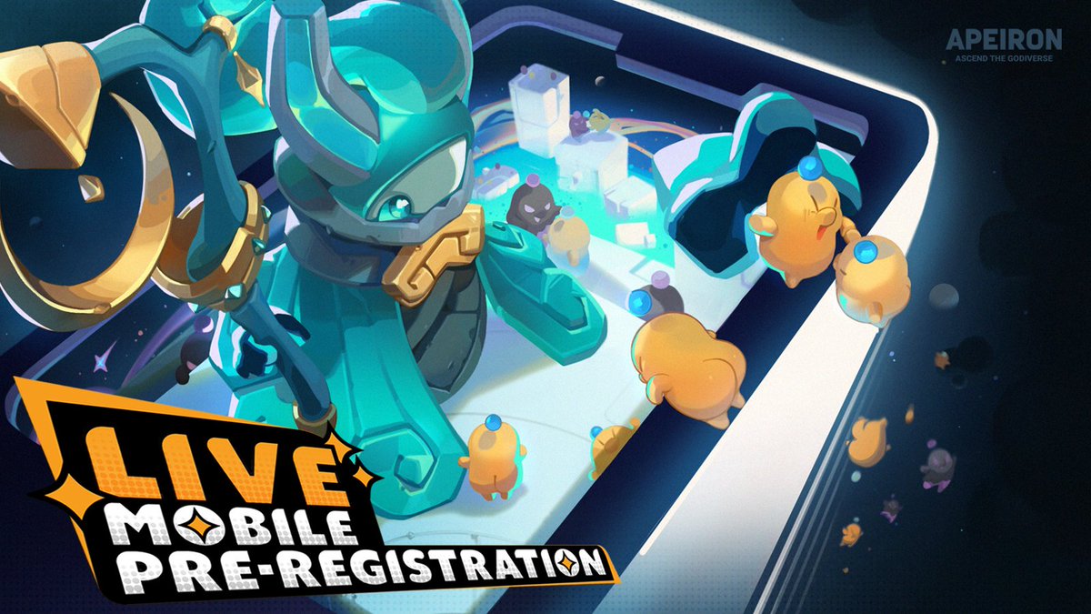 🚨 Google Play Mobile Pre-Registration is LIVE! 🚨

🎉Get ready for Apeiron EVERYWHERE
⏱️The mobile launch countdown has officially begun! 

👇More info👇