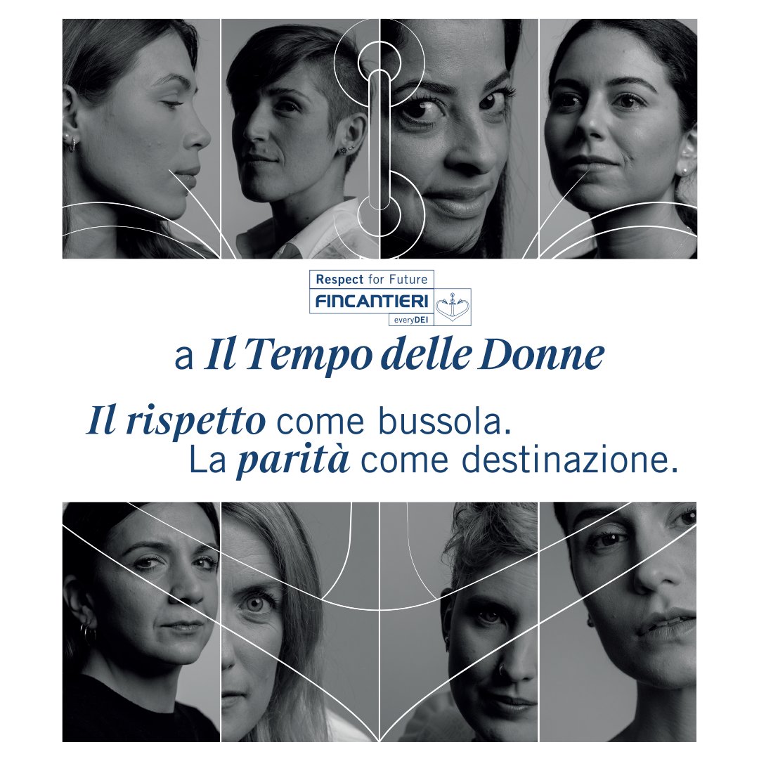Fincantieri's tweet photo. #Fincantieri a #tempodelledonne, l'evento dedicato alle pari opportunità in azienda e a un futuro più equo. Domenica 15/09 alle 14, @LorenzaPigozzi racconterà del nostro impegno con il progetto #RespectForFuture.
Seguilo anche su @corriere
#FutureOnBoard #TDD2024 #everyDEI https://t.co/LE8qyZOv9z