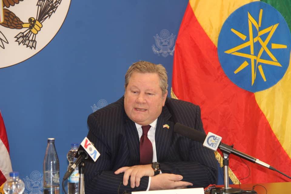 Tigrai_TV's tweet photo. #US Special Envoy Calls for Repatriation of IDPs and Withdrawal of Eritrean, Amhara Forces from #Tigray
---
Addis Ababa, September 13, 2024 — U.S. Special Envoy for the Horn of Africa, Mike Hammer, has called for the full withdrawal of #Eritrean and #Amhara forces from Tigray as stipulated in the Pretoria Agreement. During a media briefing at the U.S. Embassy in Addis Ababa earlier today, Hammer stressed the importance of removing all “non-ENDF” forces, according the terms of the peace deal.

"The Pretoria Agreement clearly requires the withdrawal of external forces from Tigray, and we urge immediate action to ensure this is completed," Hammer said. He acknowledged concerns over delays but emphasized that ongoing discussions are focused on expediting the process.

The withdrawal of non-ENDF forces and returning of IDPs back to their homes is viewed as essential for the full implementation of the agreement. Hammer reiterated U.S. support for peace and security in the region, stressing that international efforts are being made to address the challenges that remain.

As to the media briefing, Ambassador Mike Hammer’s arrival focuses on the need to urgently return IDPs, launch DDR programs and start political discussions.

There is “no explanation” to go back to a war, Ambassador Mike Hammer stressed.

Special Envoy Mike Hammer arrived in Ethiopia’s capital, Addis Abeba, on Tuesday to review the progress in implementation of the Pretoria peace agreement. “Not satisfied with the progress” Ambassador Hammer calls to urgently fulfill what’s left from the implementation of the agreement.

“The United States remains committed to supporting the Ethiopian government and the Tigray Interim Administration to achieve lasting peace.” US State Department underscored last week.

During his stay in Addis Abeba, Ambassador Mike Hammer met #Ethiopia Federal government officials, Tigray IRA President and his deputy, as well as #TPLF’s head Debrestion Gebremichael who, he said, have reiterated their commitment for peace.

In his remarks, Hammer also addressed wider regional issues, such as the conflicts in Somalia and Sudan, underlining the U.S.'s continued commitment to fostering peace in the Horn of Africa.

Ambassador Mike Hammer travels back to US this afternoon. 

@Abeltsgab reports from Addis Abeba