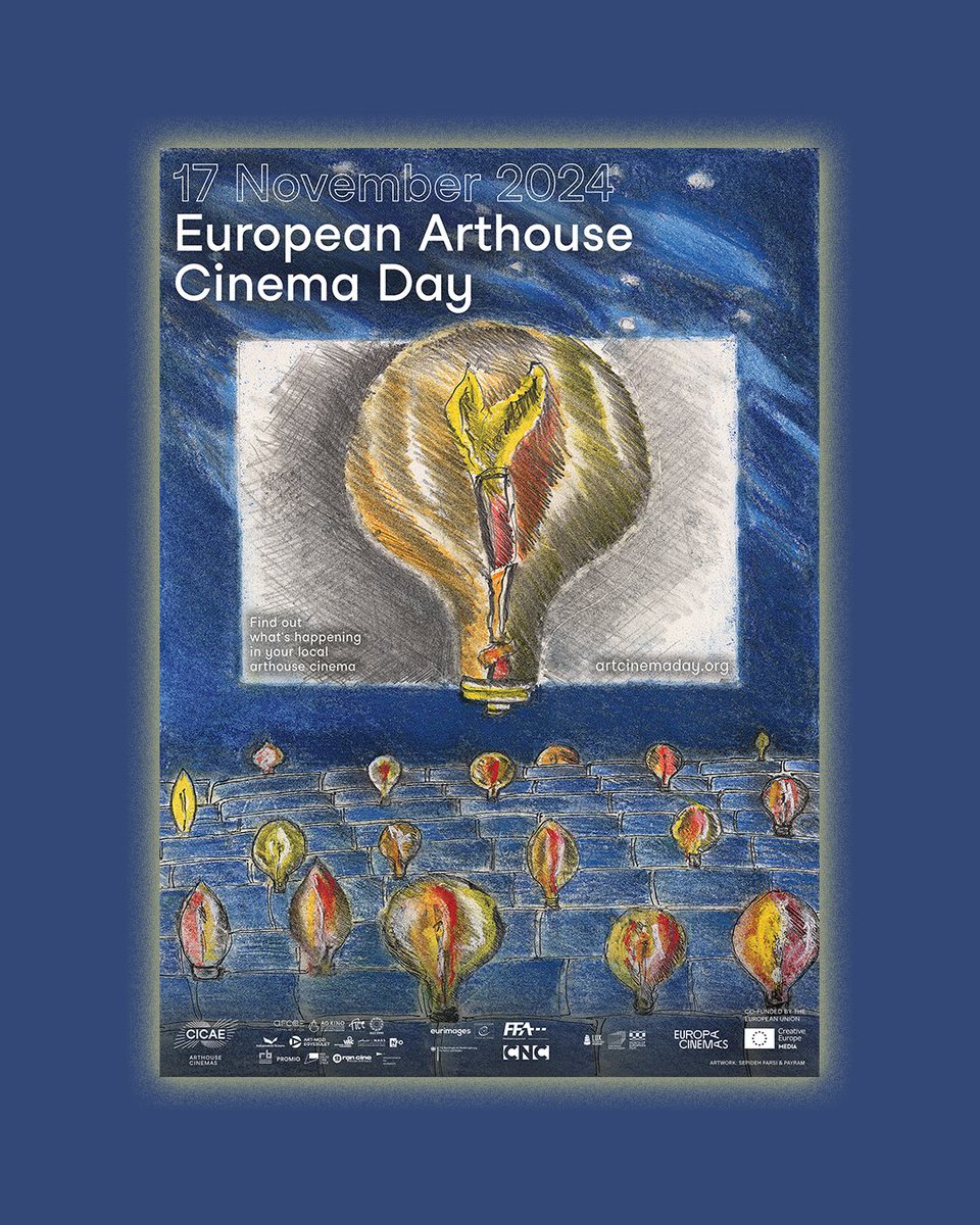 We’re proud to showcase the new poster of this year’s edition designed by Sepideh Farsi, an acclaimed Iranian filmmaker! 🎥🙌 Join us in celebrating the art of cinema and the connections it fosters. #ArtCinemaDay