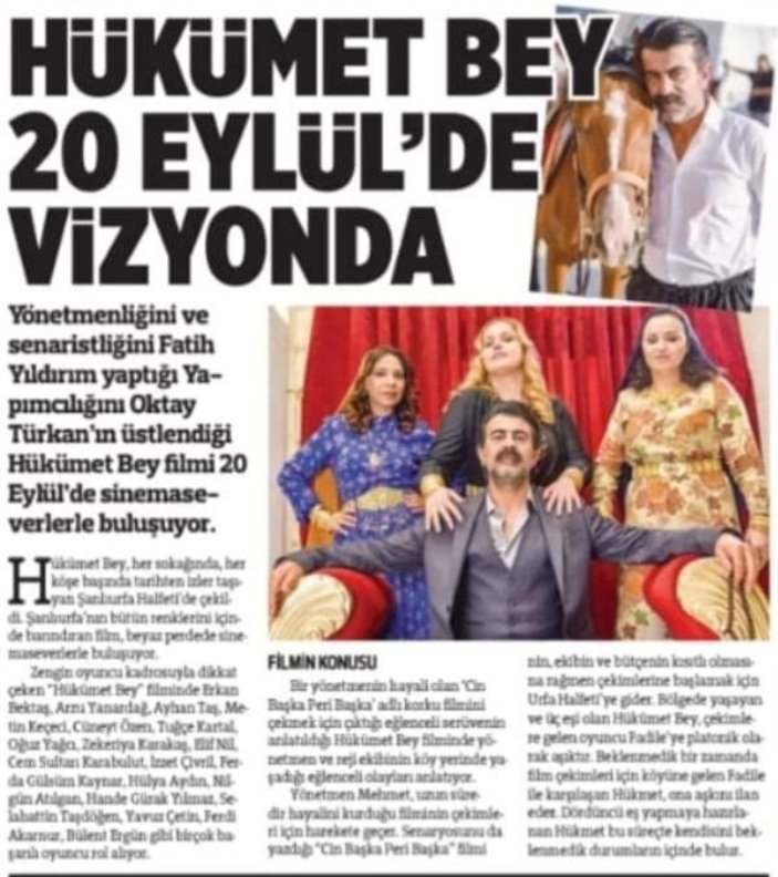 🎬#sinema #sanat #yazar #vizyon #hükümetbey #set