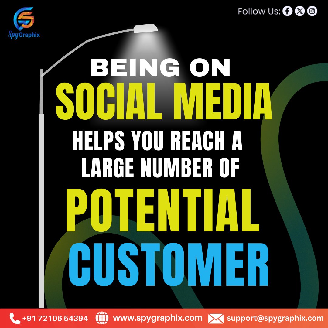 GraphixSpy34757's tweet image. Being on social media helps you reach large number of potential customer

#branding #DigitalMarketing #brandingagencyexpert #spygraphix #seo #branding #brandingagency #brandingagencyindia #brandingagencyexpert #digitalmarketing #digitalmarketingtips #digitalmarketingagency