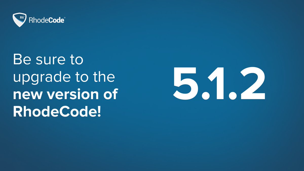 Just rolled out RhodeCode 5.1.2 bugfix release.
It’s addressing problems with httppostargs changes shipped in version 5.1 back in August.
So, please make sure to upgrade.
#RhodeCode #Release #Bugfix #Git #Mercurial #SVN