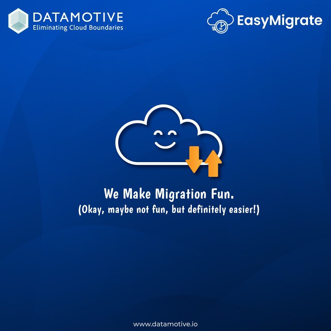 Datamotive_io's tweet image. Transforming your cloud migration experience doesn&apos;t have to be a headache. With our streamlined solutions, we make it simpler and smoother. Ready to simplify your migration journey?
buff.ly/3YJV3k4
#CloudMigration #TechMadeEasy #MigrationMadeSimple #Datamotive #FunFriday