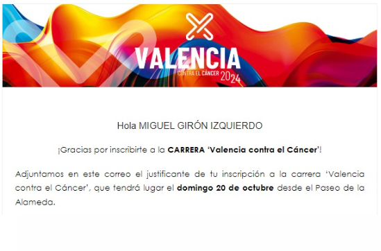 miguelgiron1975's tweet photo. Pues los #GironCodina y varios de los @Runners_Norte ya estamos inscritos a la @RunCancerVal  100% Solidaria a favor del @ContraCancerVAL del 20 de octubre. Si estáis en Valencia no os lo debéis perder!! #SinExcusas #VamosAres #VamosGabrielito #KmsSolidarios #NeverGiveUp #Familia https://t.co/KCw7NgOvnu