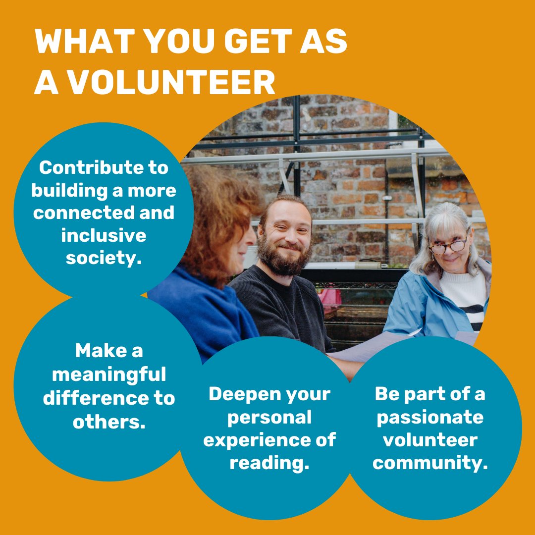 thereaderorg's tweet image. We're looking for volunteers to run Shared Reading groups in Wigan.

You don’t need to be from a certain walk of life or be a literature expert. Anyone who wants to help others is welcome to apply.

Make a meaningful difference. Apply here: ow.ly/cqCz50TlQrw