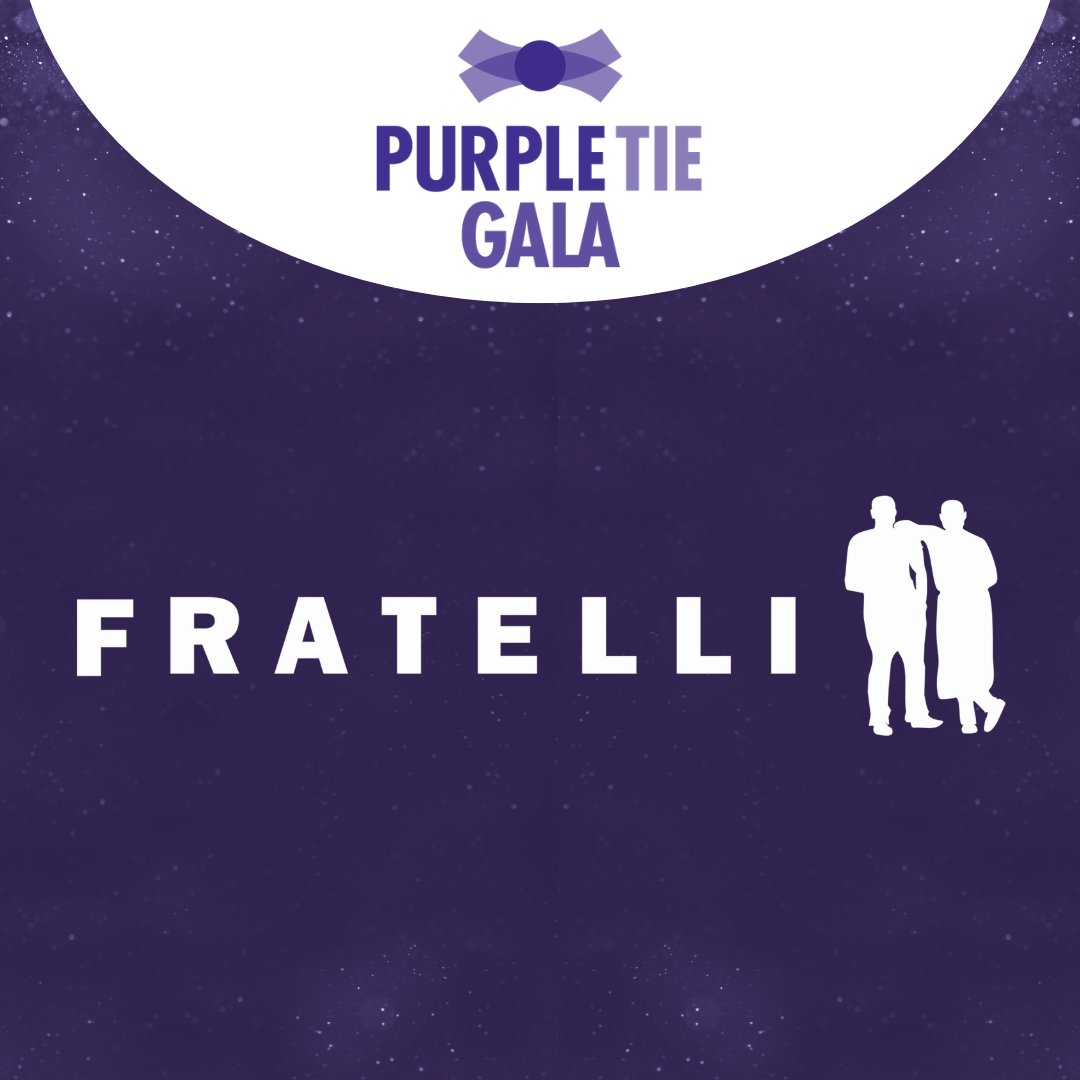 We are proud to announce Fratelli as a generous beverage sponsor for our upcoming Purple Tie Gala at the National Arts Centre 💜✨🏘️

Get your tickets online now at auctria.events/purpletiegala/ 🎫 early bird pricing ends on September 20th, so don't miss out!